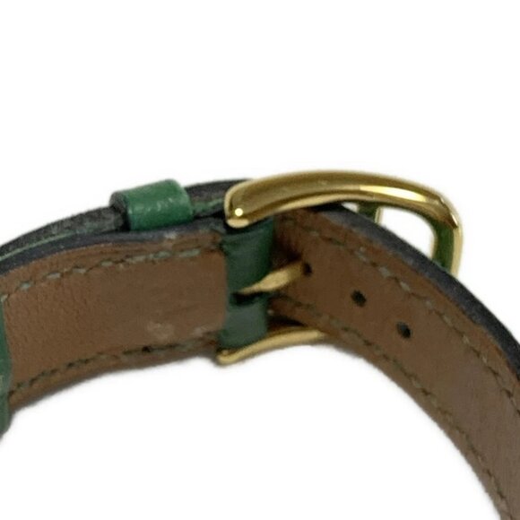 Auth HERMES Medor - 6***** Green Gold Women's Wrist Watch - Picture 3 of 6